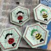 Untersetzer-Set "Bienenkind & Käferkind" personalisierbar – Bild 2