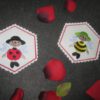 Untersetzer-Set "Bienenkind & Käferkind" personalisierbar