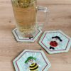 Untersetzer-Set "Bienenkind & Käferkind" personalisierbar – Bild 9