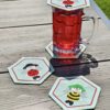 Untersetzer-Set "Bienenkind & Käferkind" personalisierbar – Bild 10