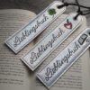 Lesezeichen-Set "Lieblingsbuch" (3 Motive) – Bild 4