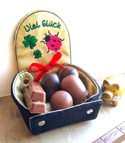 Naschbox "Viel Glück" (in 2 Größen)