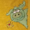 Happy Stitching - Schwein mit Blume – Bild 4