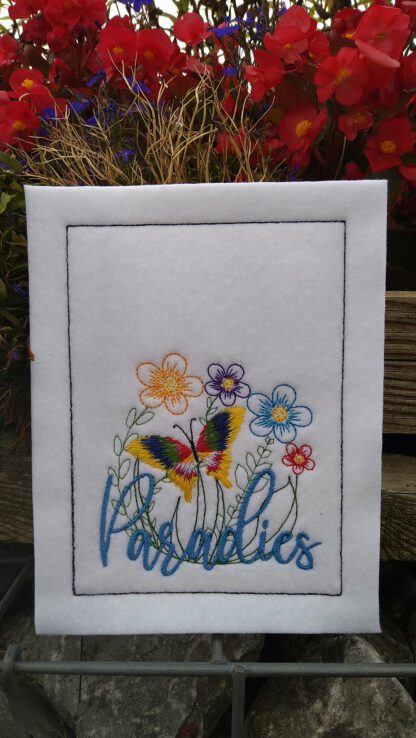 Paradiesgarten (mit Federstich-Schmetterling) – Bild 4