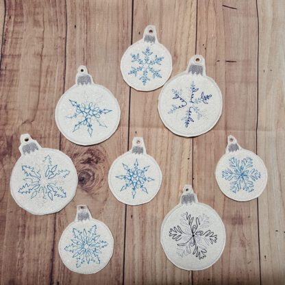 10 Christbaumkugeln mit Eiskristallen – Bild 14