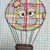 Doodle-Applikation "Heißluftballon" in 3 Größen & 2 Versionen