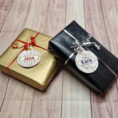 8 Christbaumkugeln personalisierbar