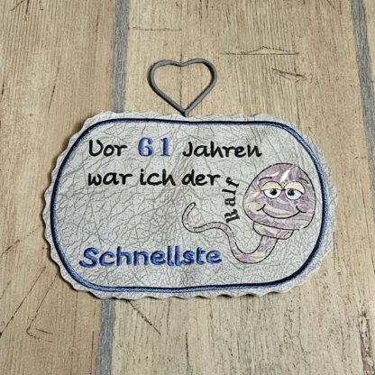Spruch mit Spermium (in 3 Versionen) personalisierbar – Bild 2