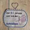Spruch mit Spermium (in 3 Versionen) personalisierbar