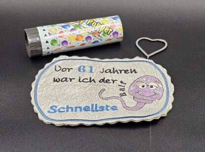 Spruch mit Spermium (in 3 Versionen) personalisierbar – Bild 6