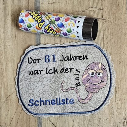Spruch mit Spermium (in 3 Versionen) personalisierbar – Bild 7