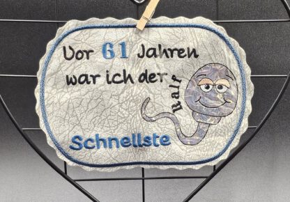 Spruch mit Spermium (in 3 Versionen) personalisierbar – Bild 8