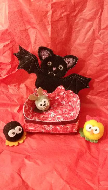 Naschbox Fledermaus (Halloween) in 2 Größen