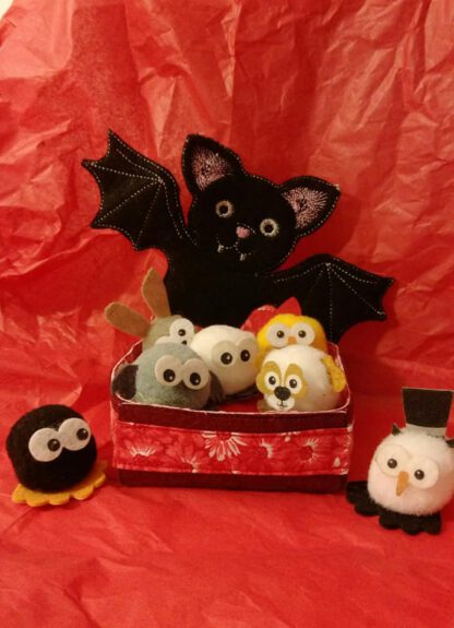 Naschbox Fledermaus (Halloween) in 2 Größen – Bild 4