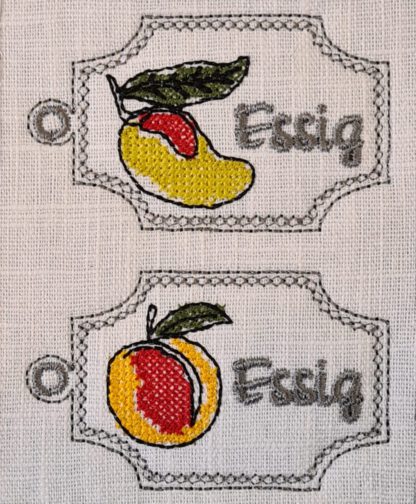 61 Einmach-Schilder (für Marmeladen, Mus, Gelee, Liköre, Essig, Shrup, Amaretto, Limoncello, Eierlikör etc.) – Bild 15