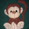 Doodle-Applikation "Affenbaby" mit Accessoires