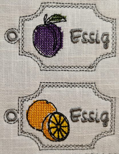 61 Einmach-Schilder (für Marmeladen, Mus, Gelee, Liköre, Essig, Shrup, Amaretto, Limoncello, Eierlikör etc.) – Bild 16