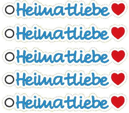 Anhänger "Heimatliebe" mit Herz – Bild 2