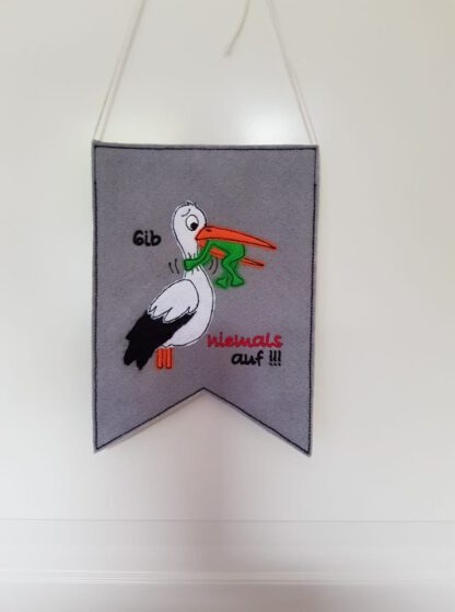 Set "Gib niemals auf" mit Storch & Frosch – Bild 3