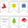 Mini-Wimpelkette "Frohe Weihnachten" – Bild 2