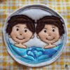 Sternzeichen - Set (Doodle-Applikation) 10x10 cm – Bild 18