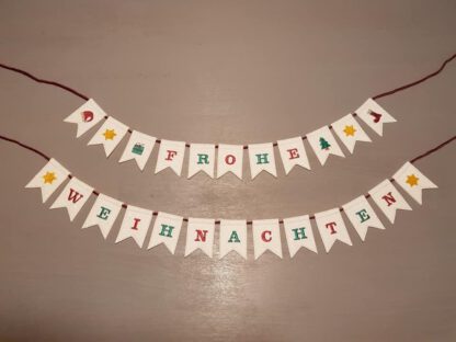 Mini-Wimpelkette "Frohe Weihnachten" – Bild 6