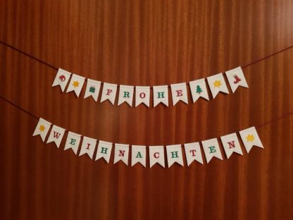 Mini-Wimpelkette "Frohe Weihnachten" – Bild 7