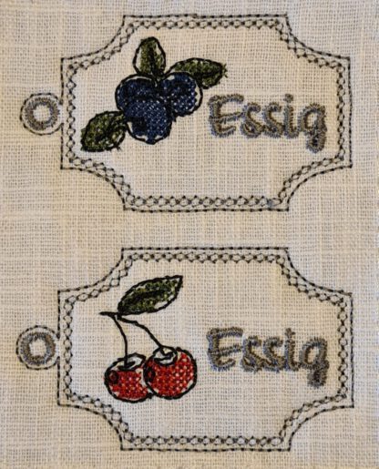 61 Einmach-Schilder (für Marmeladen, Mus, Gelee, Liköre, Essig, Shrup, Amaretto, Limoncello, Eierlikör etc.) – Bild 17