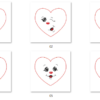 6 Herzen mit Gesicht (ITH und Doodle) – Bild 8