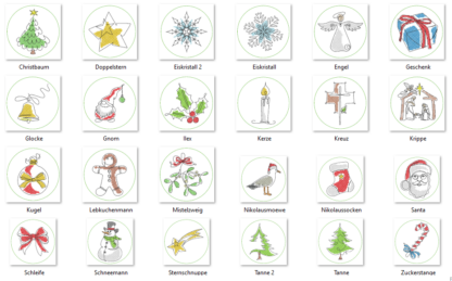 Untersetzer Single Line Advent (24 Dateien) – Bild 25