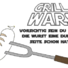 Spruch - GRILL WARS (Doodle-Applikation & Vollstick) – Bild 5