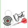 Dart - Set (Untersetzer, Mugrug, Anhänger, Schild etc.) – Bild 15