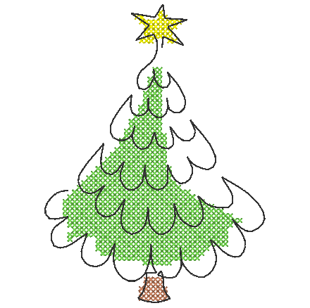 Bestecktaschen - Weihnachten (12 Single Line Motive) – Bild 11