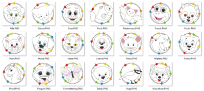 Tier Buttons (20 Tiere) – Bild 14