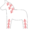 Dala Pferde (12 Muster) Doodle / ITH – Bild 20