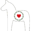 Dala Pferde (12 Muster) Doodle / ITH – Bild 11