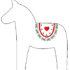 Dala Pferde (12 Muster) Doodle / ITH – Bild 12