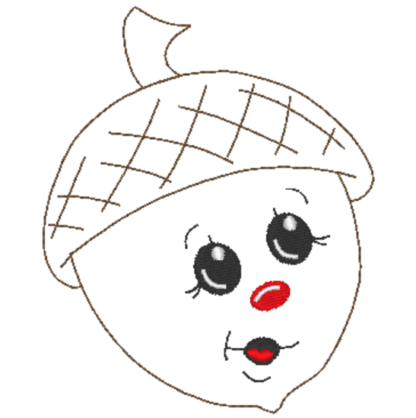 6 Eicheln mit Gesicht (ITH und Doodle) – Bild 11