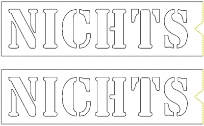Geldgeschenk & Schokoladenhülle "NICHTS" in 2 Schriftarten – Bild 5