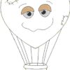 Doodle-Applikation "Heißluftballon" in 3 Größen & 2 Versionen – Bild 3