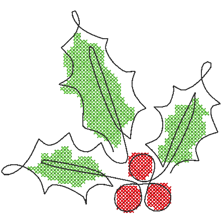Bestecktaschen - Weihnachten (12 Single Line Motive) – Bild 16