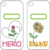 DANKE / MERCI Verpackung 10x10 cm – Bild 4