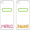 DANKE / MERCI Verpackung 10x10 cm – Bild 3