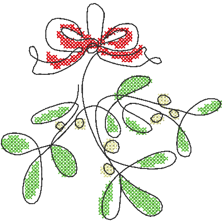 Bestecktaschen - Weihnachten (12 Single Line Motive) – Bild 19