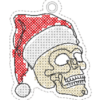 Anhänger Skull / Totenkopf mit Nikolausmütze – Bild 9