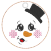 6 Schneemänner mit Gesicht (ITH und Doodle) – Bild 12