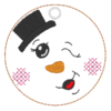 6 Schneemänner mit Gesicht (ITH und Doodle) – Bild 13