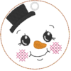 6 Schneemänner mit Gesicht (ITH und Doodle) – Bild 14