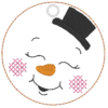 6 Schneemänner mit Gesicht (ITH und Doodle) – Bild 15