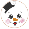 6 Schneemänner mit Gesicht (ITH und Doodle) – Bild 16
